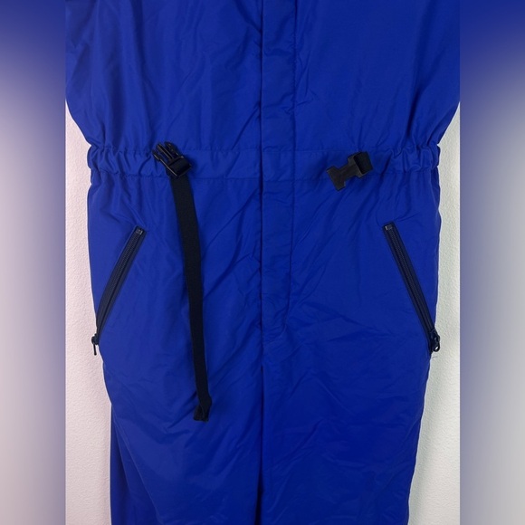 Patagonia Vintage Snowsuit Unisex Medium Waterproof Blue Red Adjustable Clasp - Picture 4 of 14